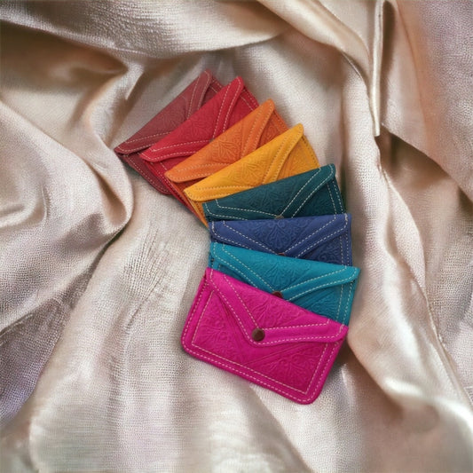 Moroccan artisanal leather wallets