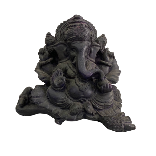 Figura Elefante Ganesha Negro 10×10 cm